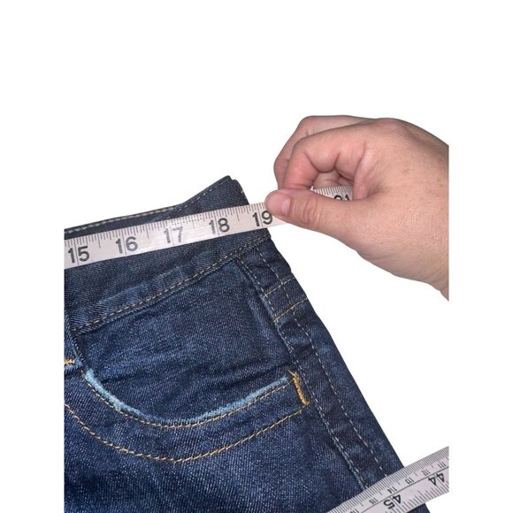 Calvin Klein Jeans Women's Size 16 Lean Bootcut Mid Rise Dark Wash Stretch Denim - Picture 7 of 9